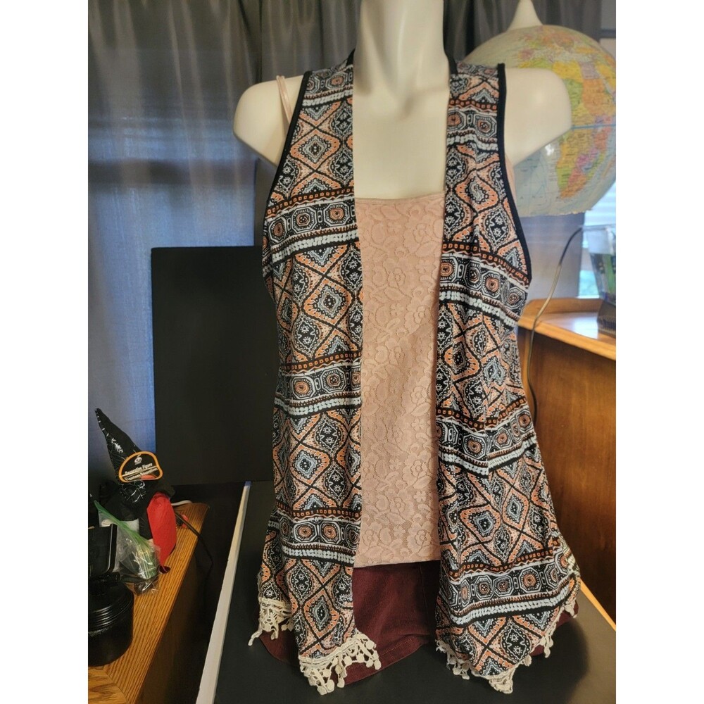 Julie's Closet Boho Sleeveless  Long Vest